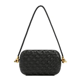 BOTTEGA VENETA Elegant Strap Knot Mini Clutch - W:7.9 H:4.7 D:2.2