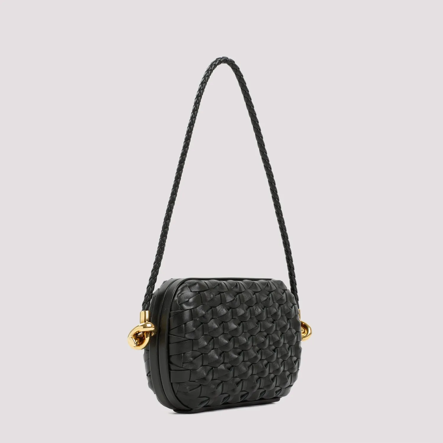 BOTTEGA VENETA Elegant Strap Knot Mini Clutch - W:7.9 H:4.7 D:2.2