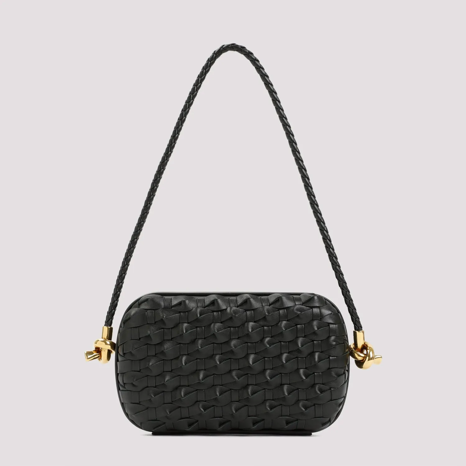 BOTTEGA VENETA Elegant Strap Knot Mini Clutch - W:7.9 H:4.7 D:2.2