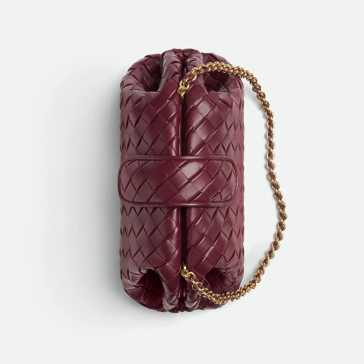 BOTTEGA VENETA Lauren Teen 1980 Chain Clutch - BAROLO-M BRASS