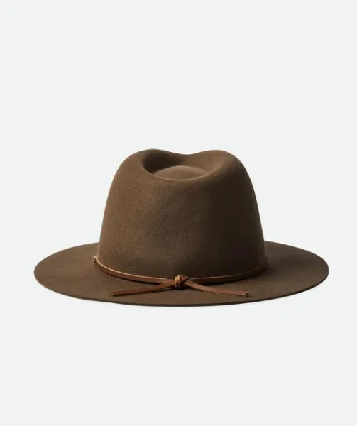 BRIXTON WESLEY FEDORA DARK EARTH