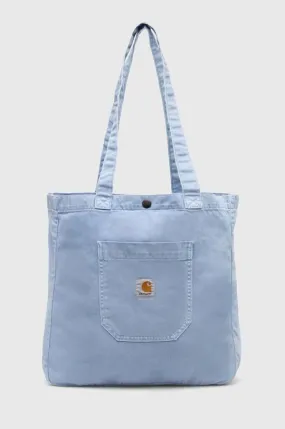 Carhartt WIP denim handbag Garrison Tote blue color I033157.0F44J