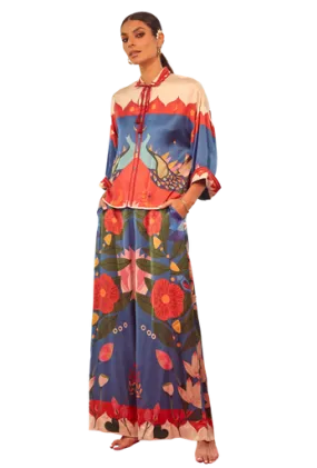 Carolina K Palazzo Pants, Peacock Hamsa