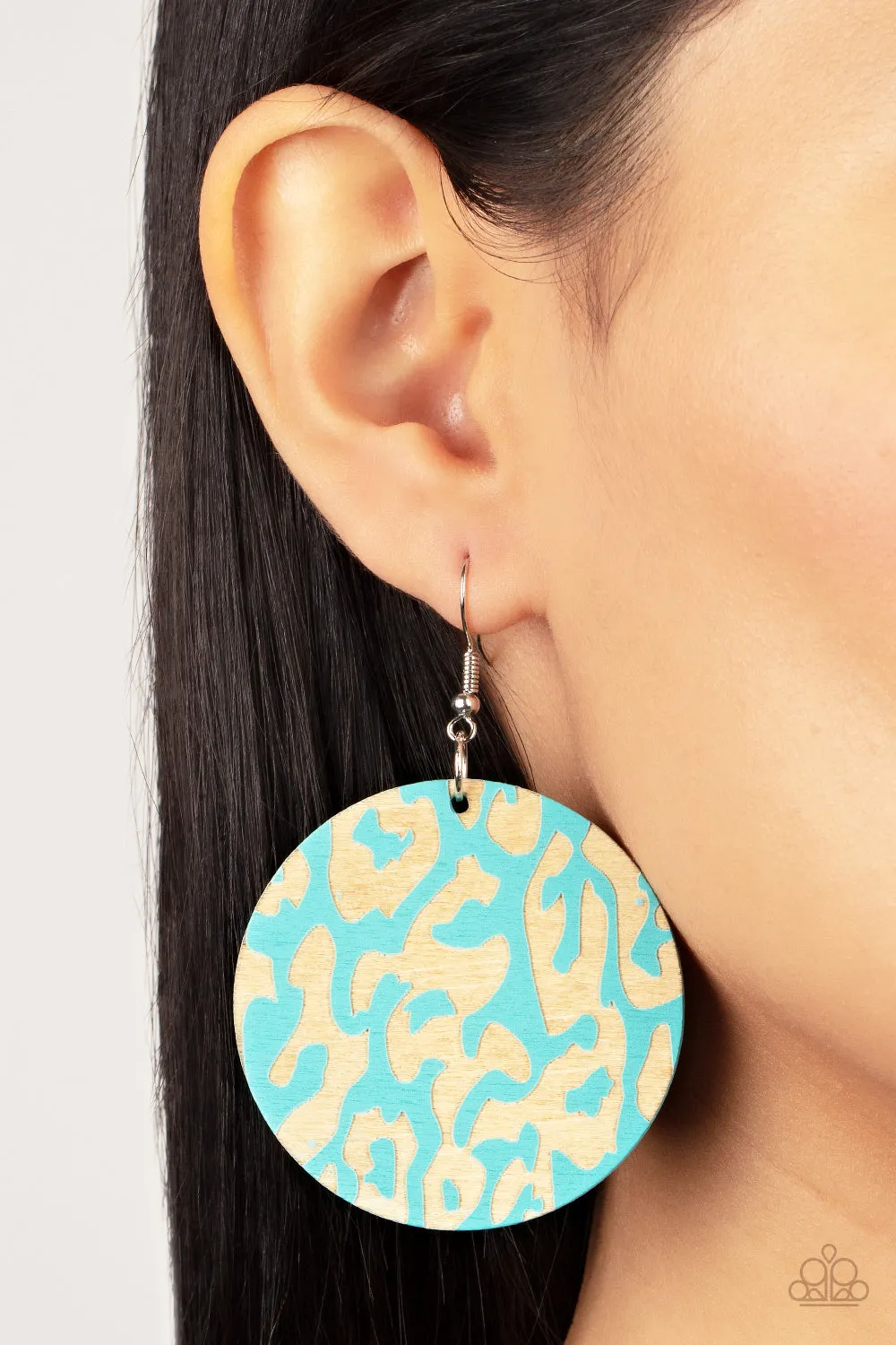 Catwalk Safari - Blue Earring