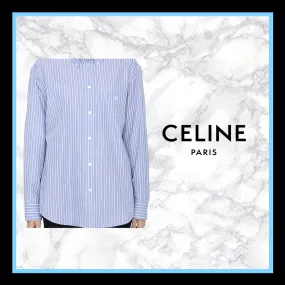 CELINE  |Casual Style Unisex Blended Fabrics Long Sleeves Cotton