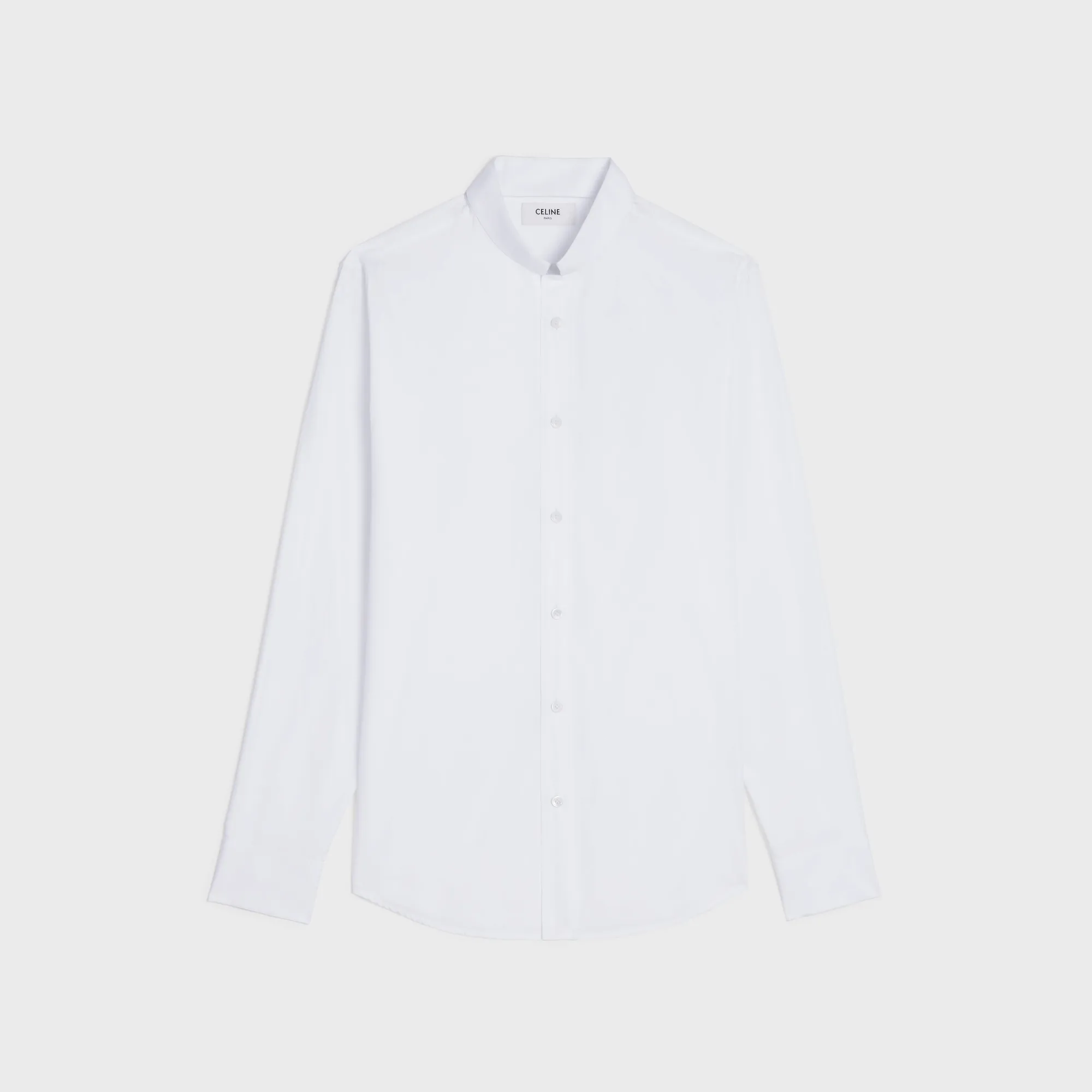 CELINE  |LOOSE SHIRT WITH INVERTED COLLAR IN COTTON POPLIN