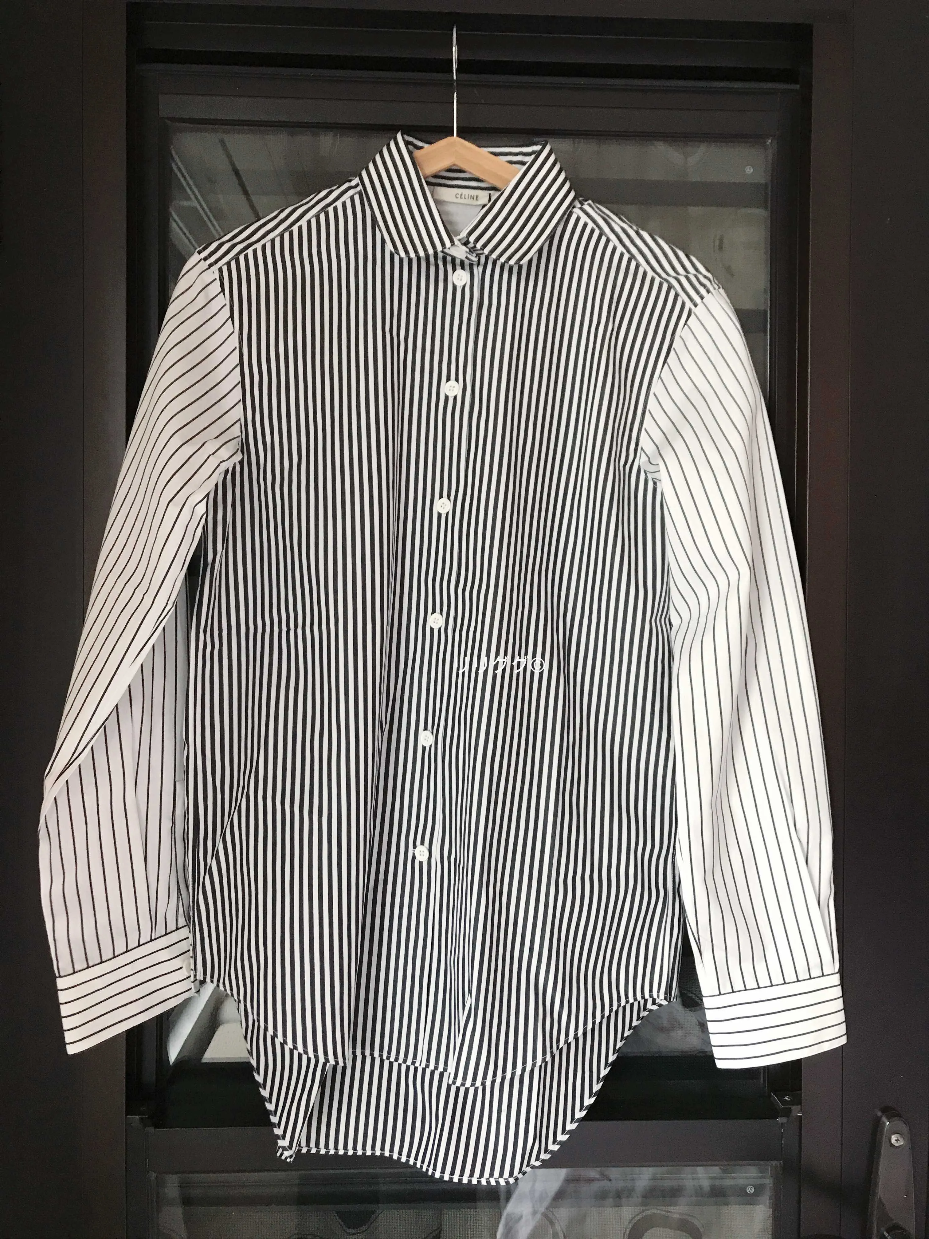 CELINE  |Stripes Casual Style Long Sleeves Cotton Shirts & Blouses