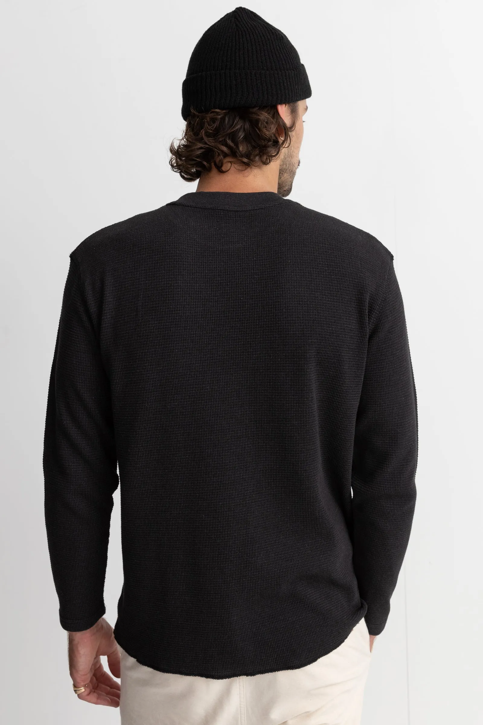 Classic Waffle Knit Vintage Black