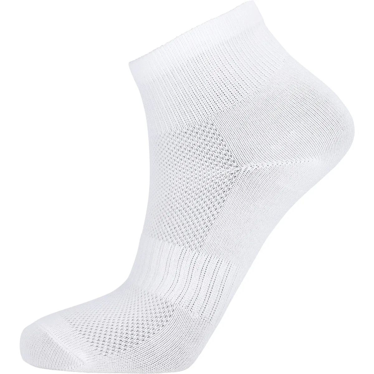 Comfort-Mesh Sustainable Quarter Cut Sock 3-Pack - White