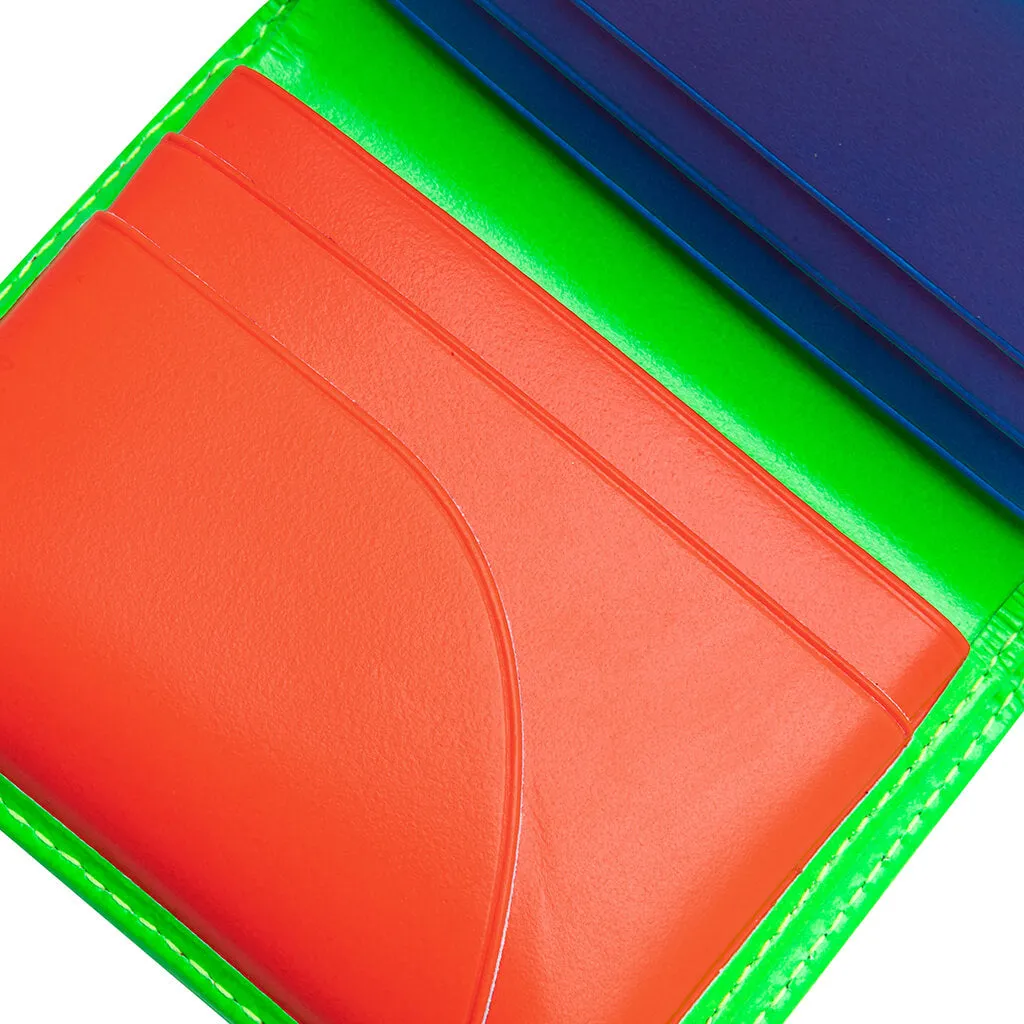 Comme des Garcons Super Fluo Wallet - Green/Orange