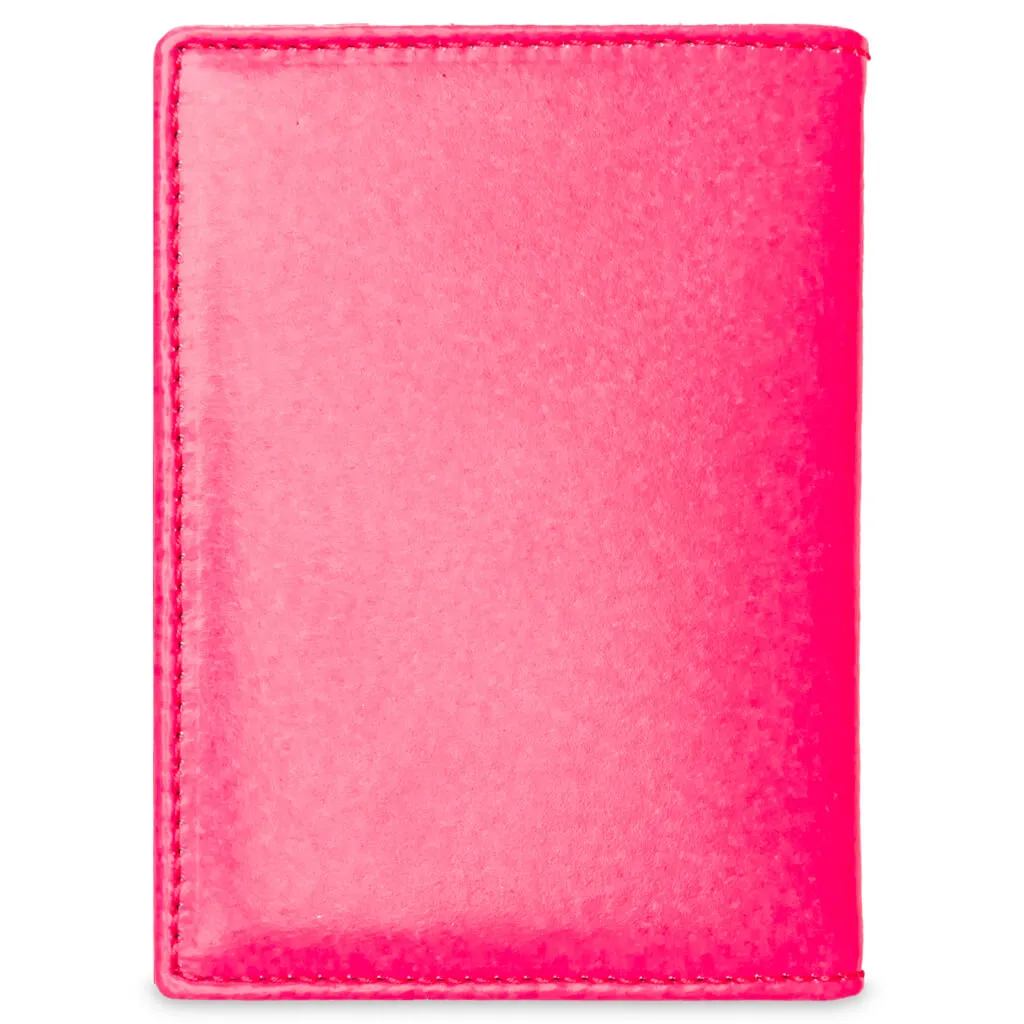 Comme des Garcons Super Fluo Wallet - Pink/Yellow