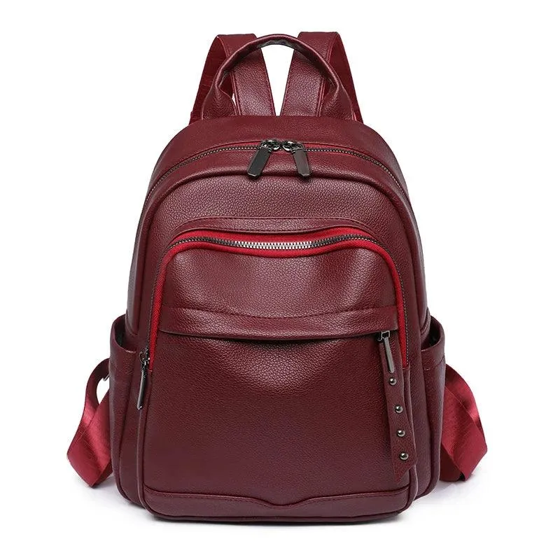 Cool OCB123 Women's Soft Leather Backpack: Shoulder Bags