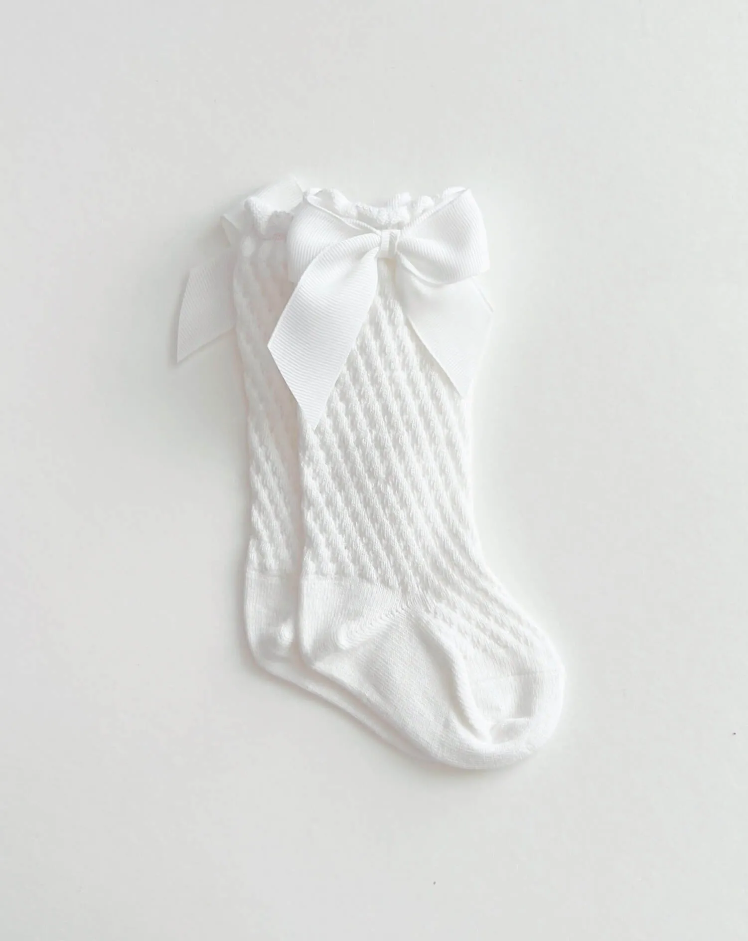 Cotton Lace Socks | White