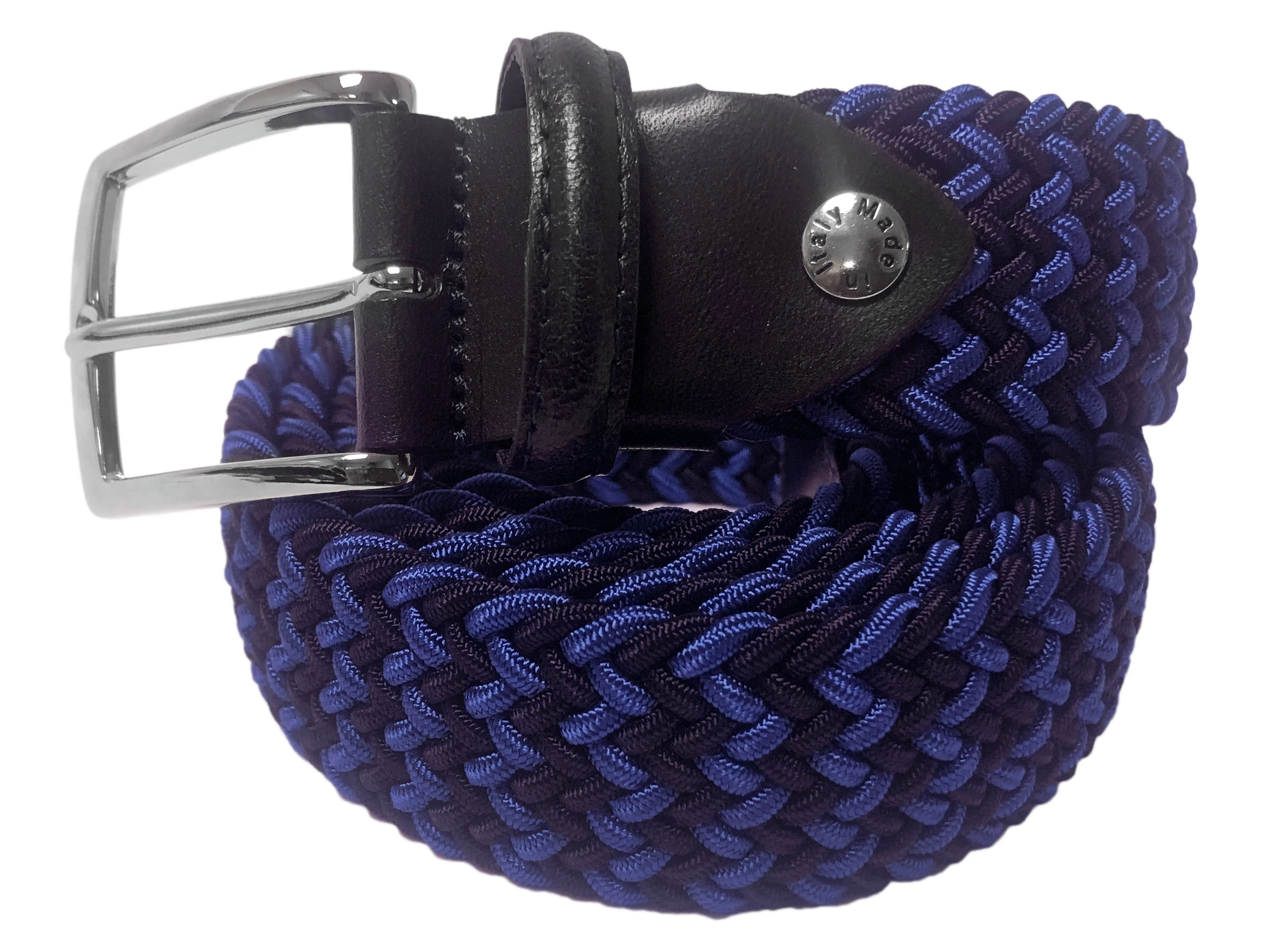 Cotton Stretch Belt Blue/Navy