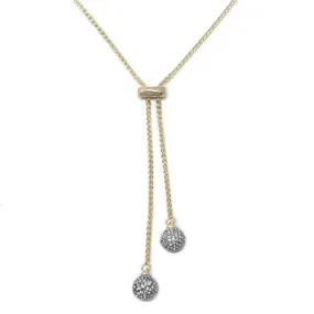 Crystal Ball Slide Necklace