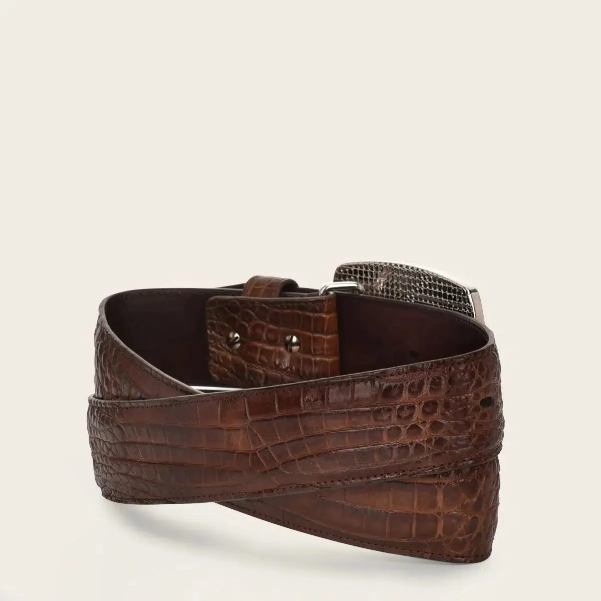 CV499MO - Cuadra brown western fashion Moreleti belt for men