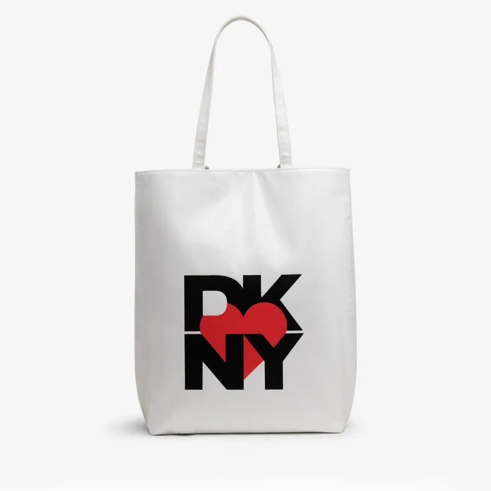 DKNY Heart of NY Faux Leather Tote Bag