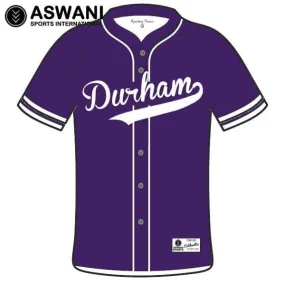 Durham University Baseball Full Button Game Jersey