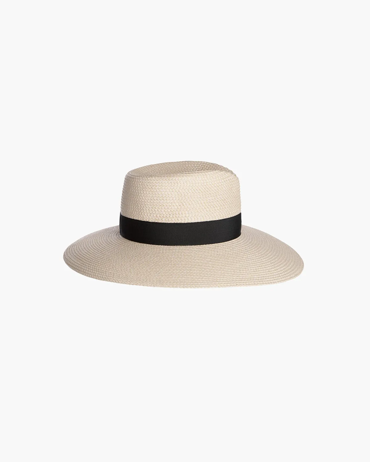 Eric Javits DAPHNE FEDORA HAT - CREAM/BLACK