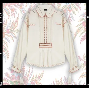 ETRO  |Long Sleeves Cotton Elegant Style Outlet Shirts & Blouses