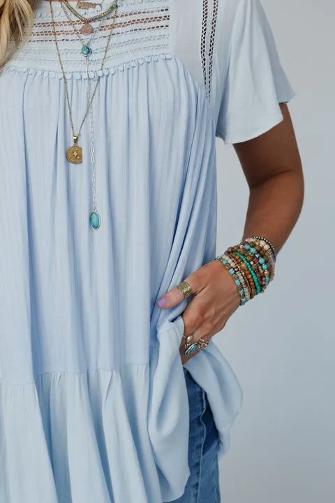 Everyday Sunshine Tunic Top - Blue