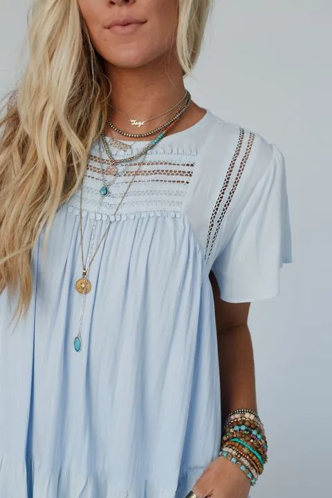 Everyday Sunshine Tunic Top - Blue