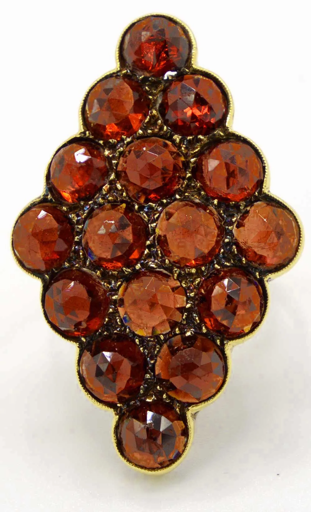 Exceptional antique Bohemian Garnet ring.