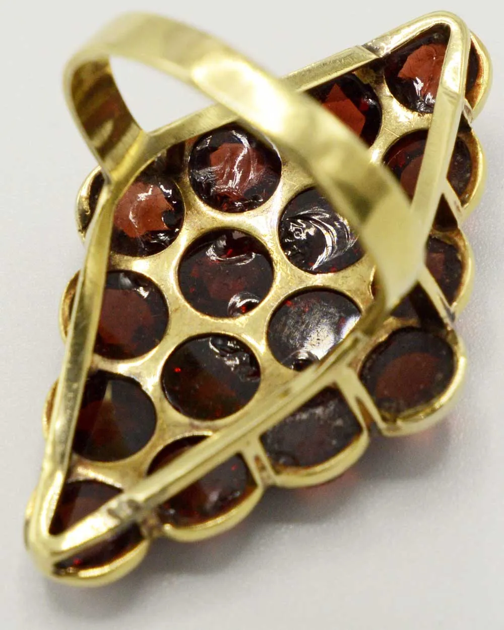 Exceptional antique Bohemian Garnet ring.