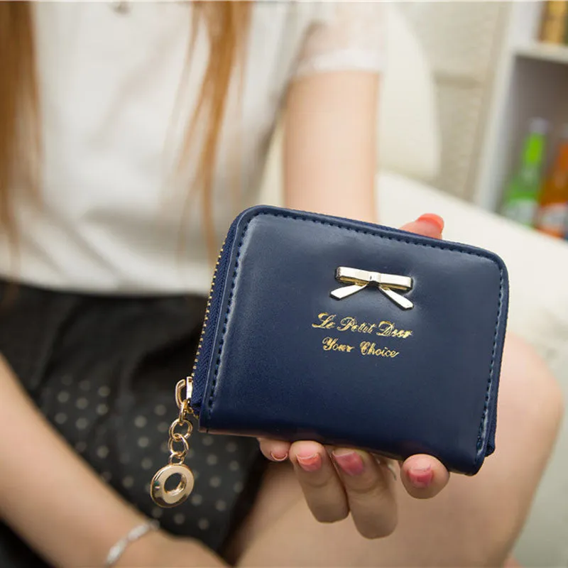 Famous Purses Wallet Women Cute Purse Clutch Wallet Short Small Bag PU Card Holder Lady Carteira