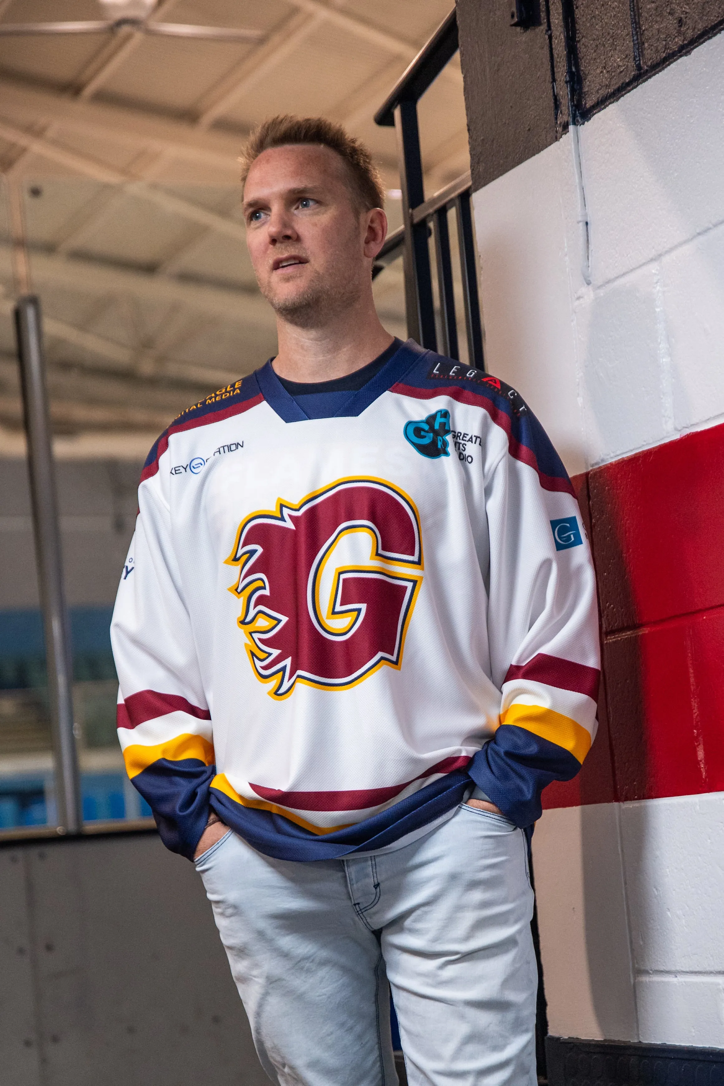 Flames Fan Replica Jersey Away