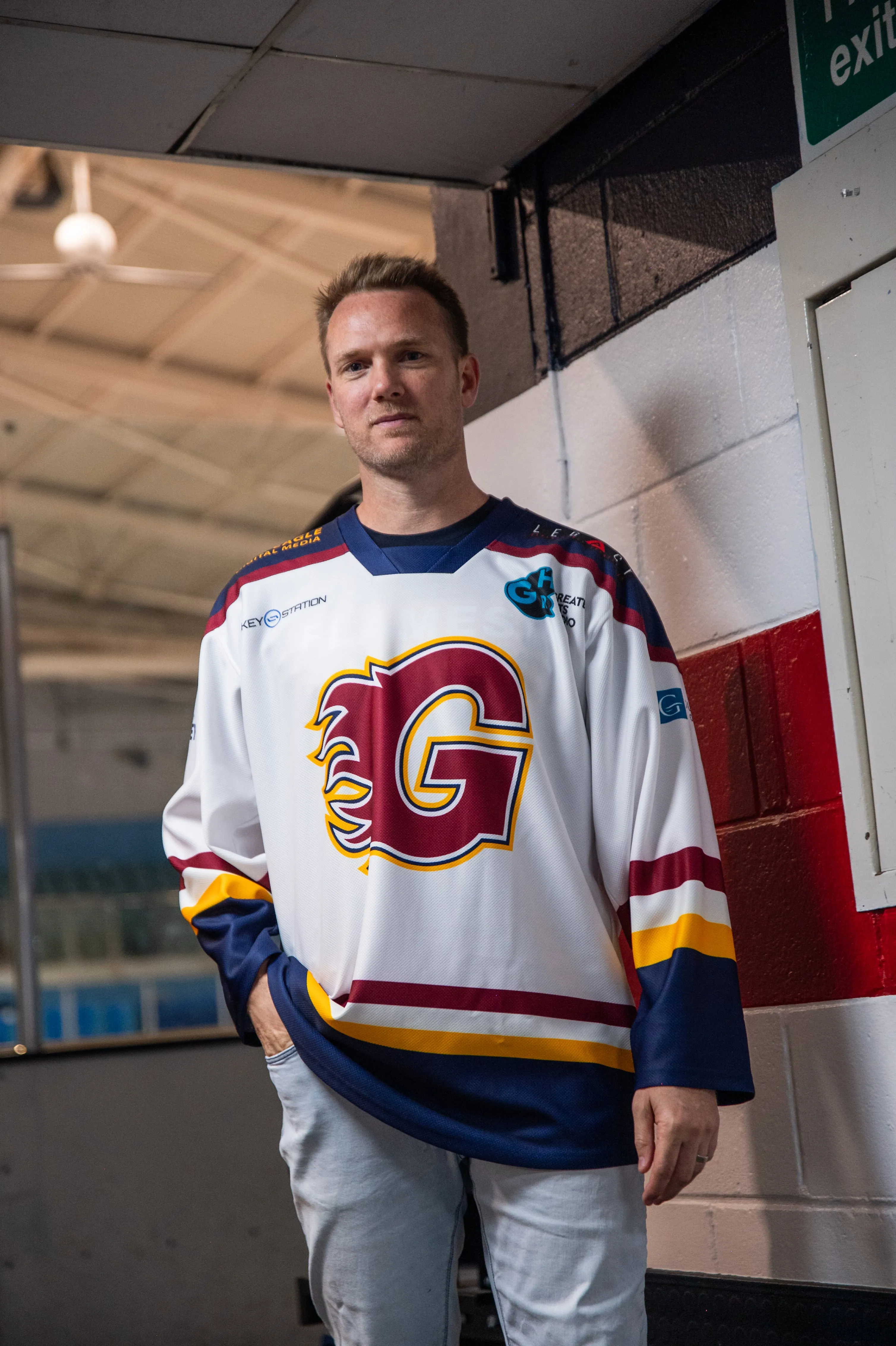 Flames Fan Replica Jersey Away