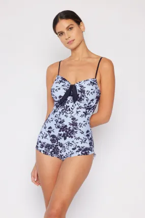 FLORAL FEATHERS ONE PIECE SWIMSUIT