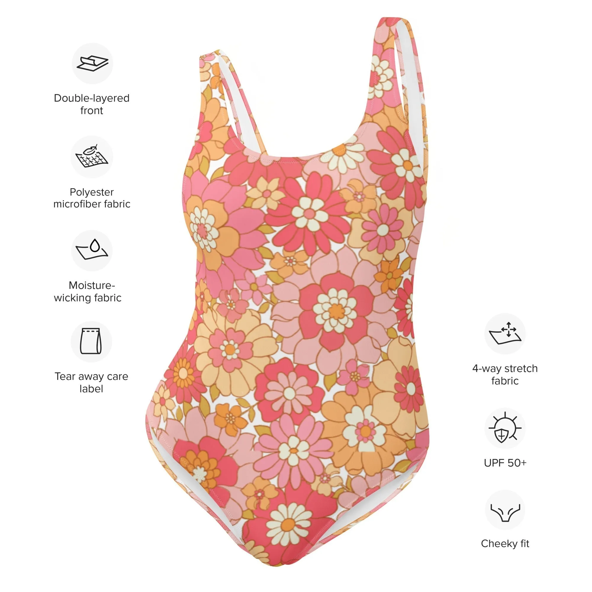 FLORIDA ECO ONE PIECE SWIMSUIT - RETRO BLOOMS