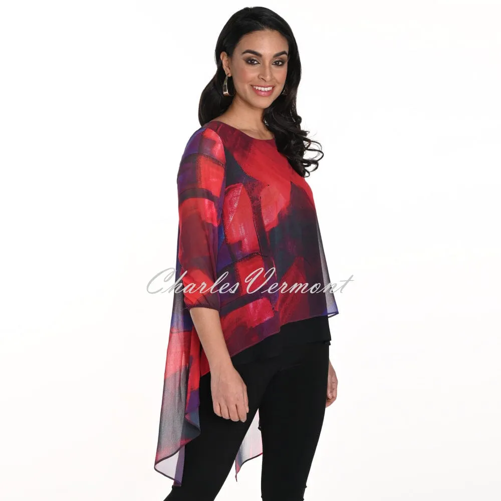 Frank Lyman Chiffon High-Low Tunic Top - Style 243246