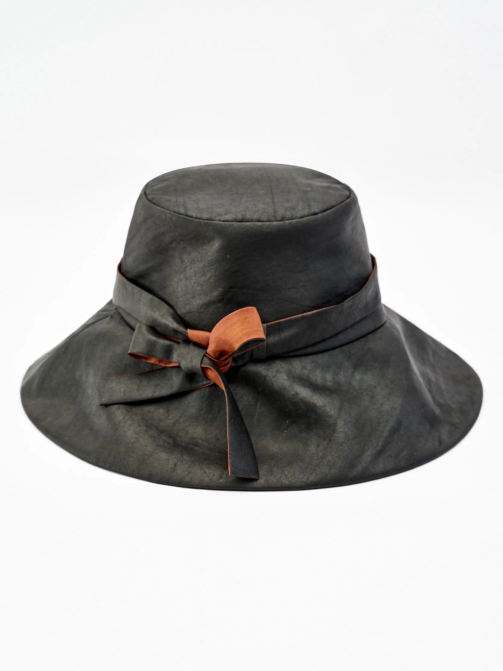 Gambiered Silk Stripe Fedora Hat