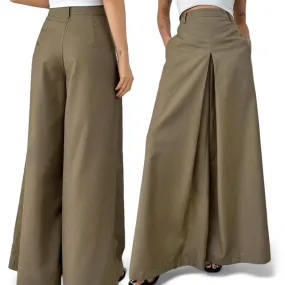 GBOSS Structured High Waist Palazzo Pants