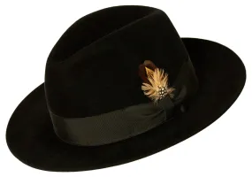 Gino 7 Wide Brim Suede Felt Fedora.