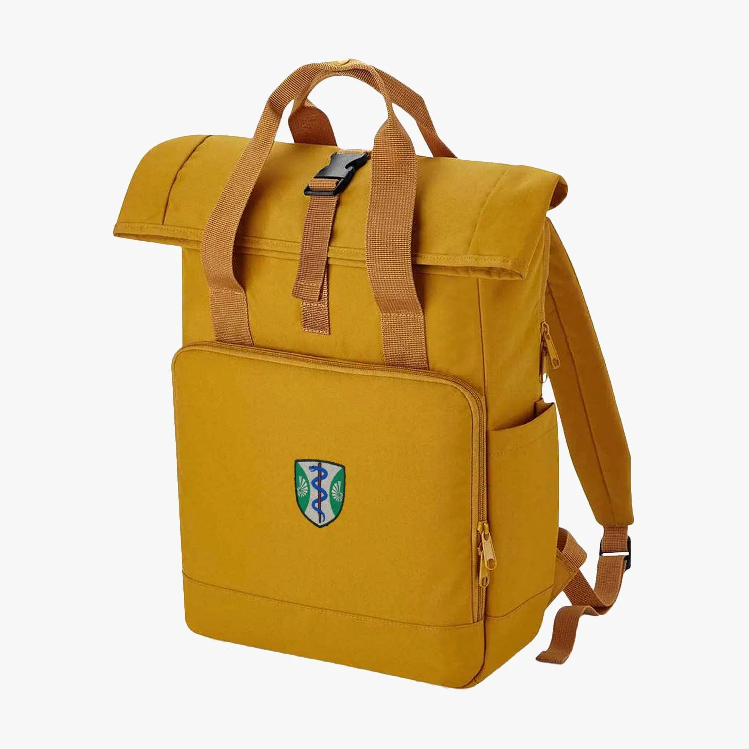 Green Templeton College Recycled Rolltop Laptop Backpack