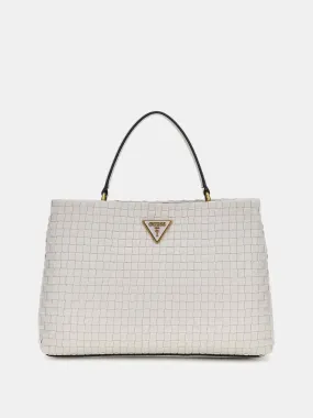 GUESS LISBET WOVEN SATCHEL +COLOURS