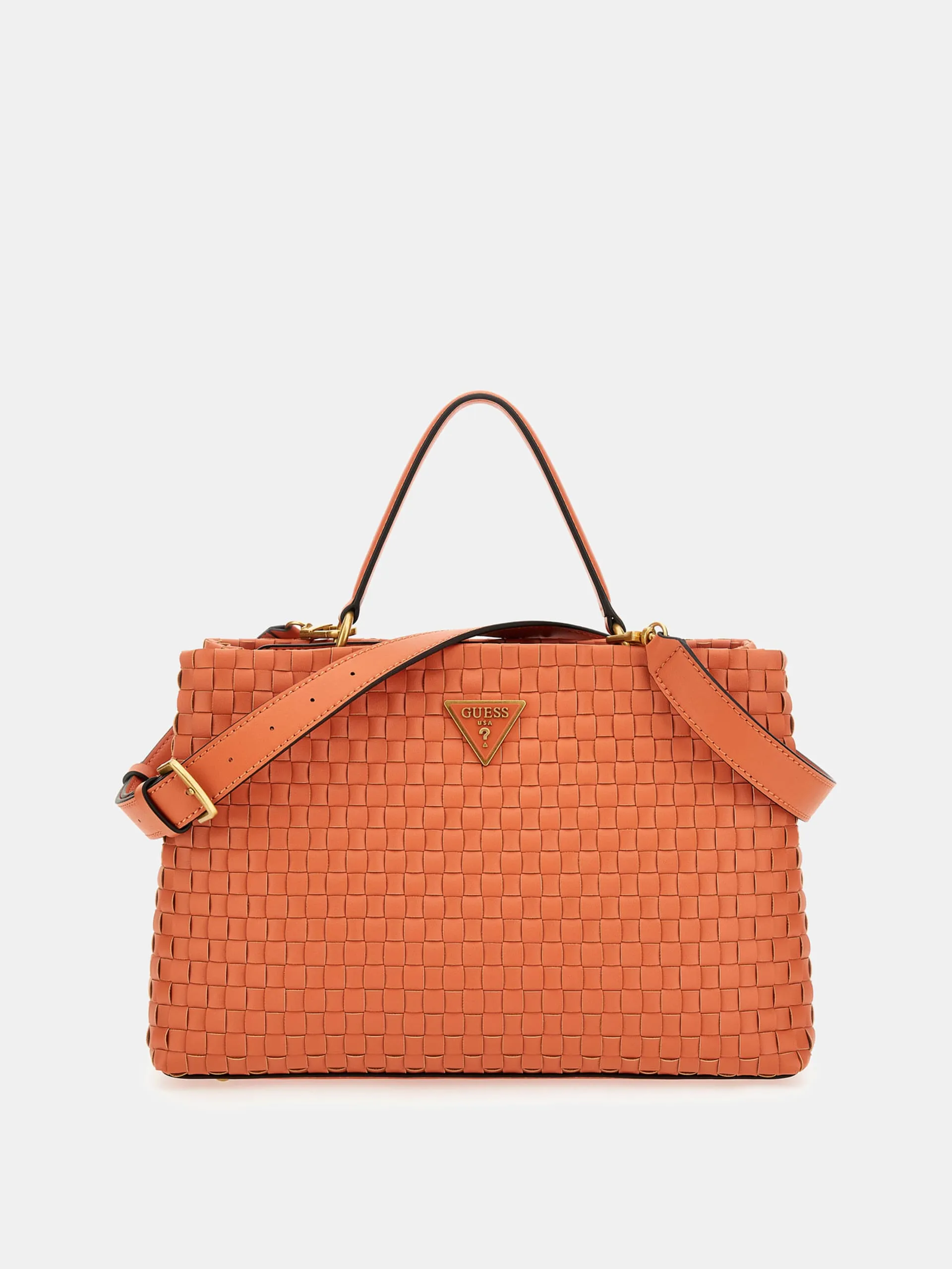 GUESS LISBET WOVEN SATCHEL +COLOURS