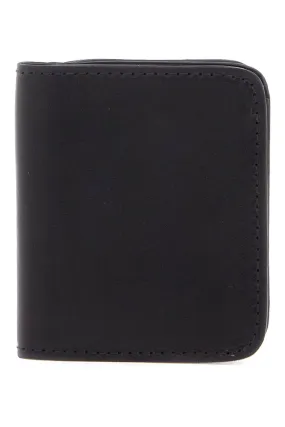 Guidi Black Kangaroo Leather Wallet For Men With Snap Closure And Compartments