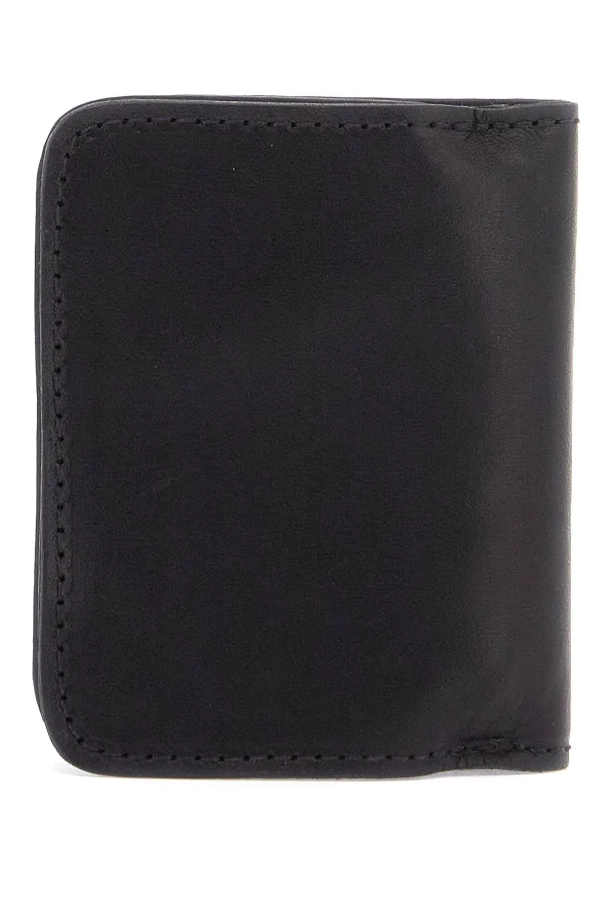 Guidi Black Kangaroo Leather Wallet For Men With Snap Closure And Compartments