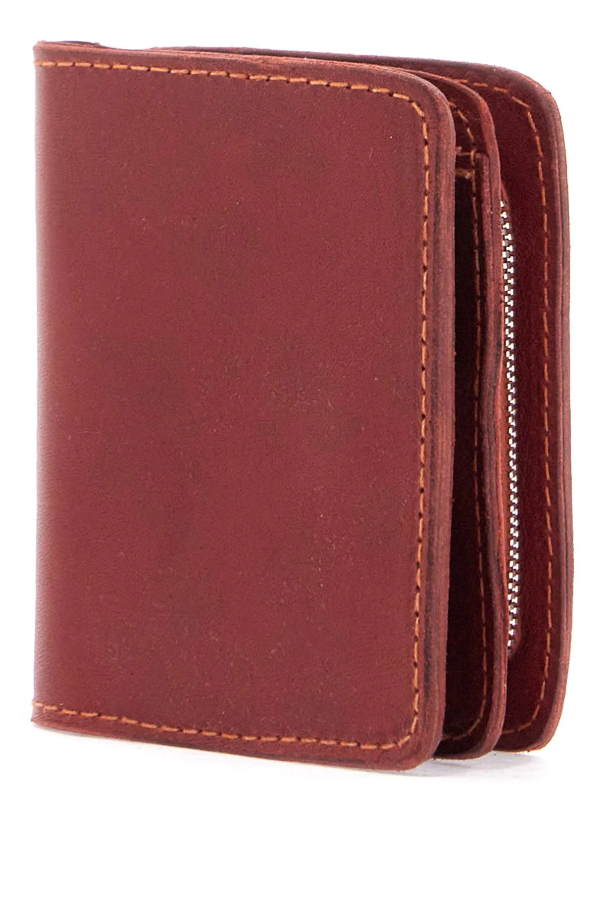 Guidi Elegant Red Kangaroo Leather Wallet With Card Slots