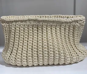 Hampton Ecru Handmade Crochet Clutch