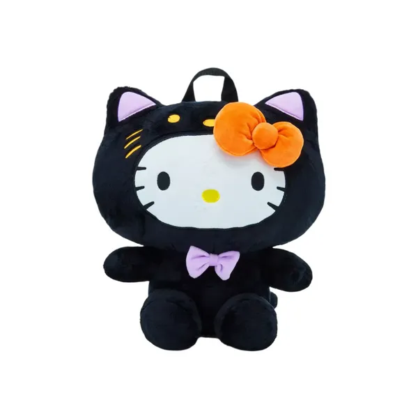 Hello Kitty Halloween Black Cat Plush Backpack