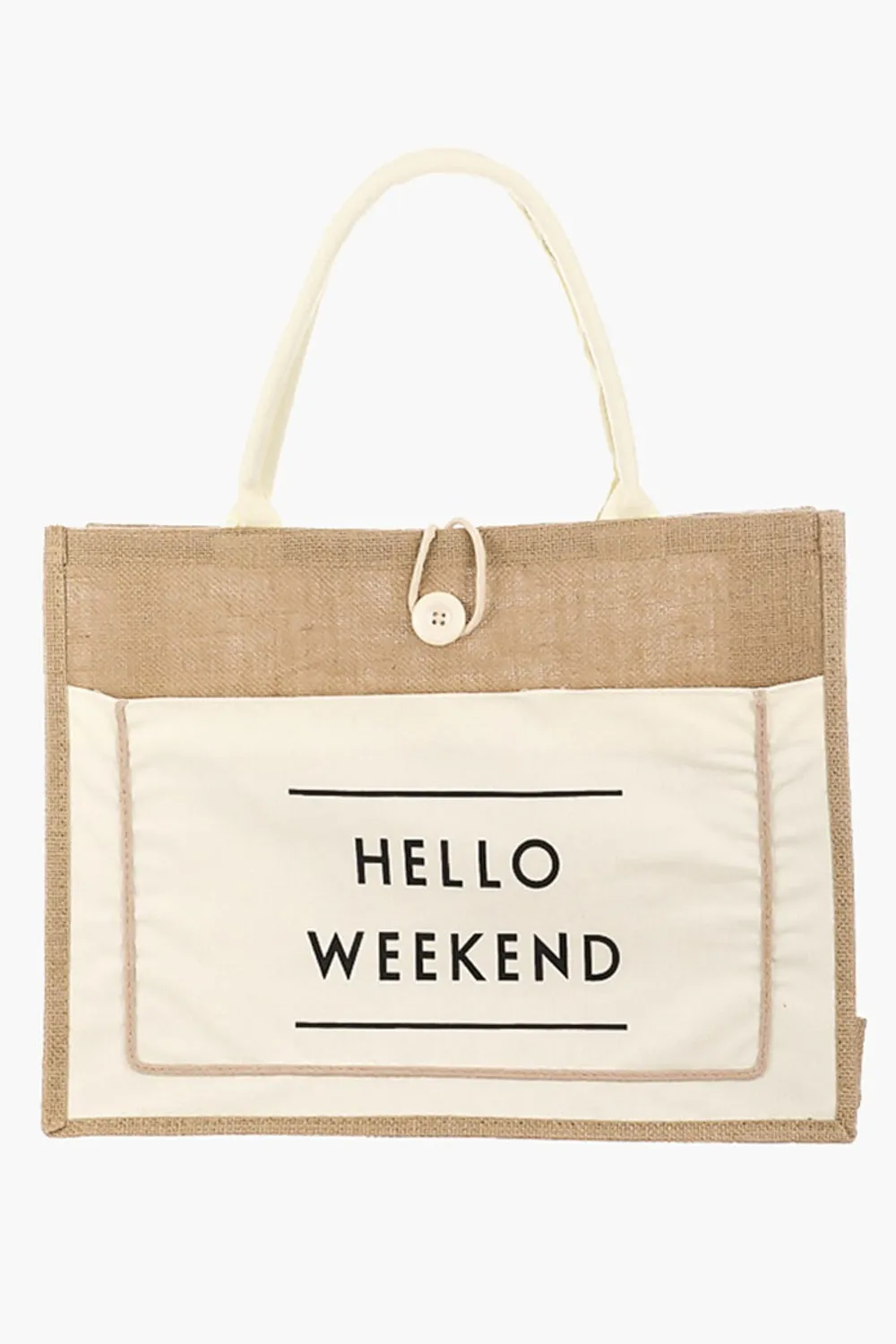 Hello Weekend Tote Bag