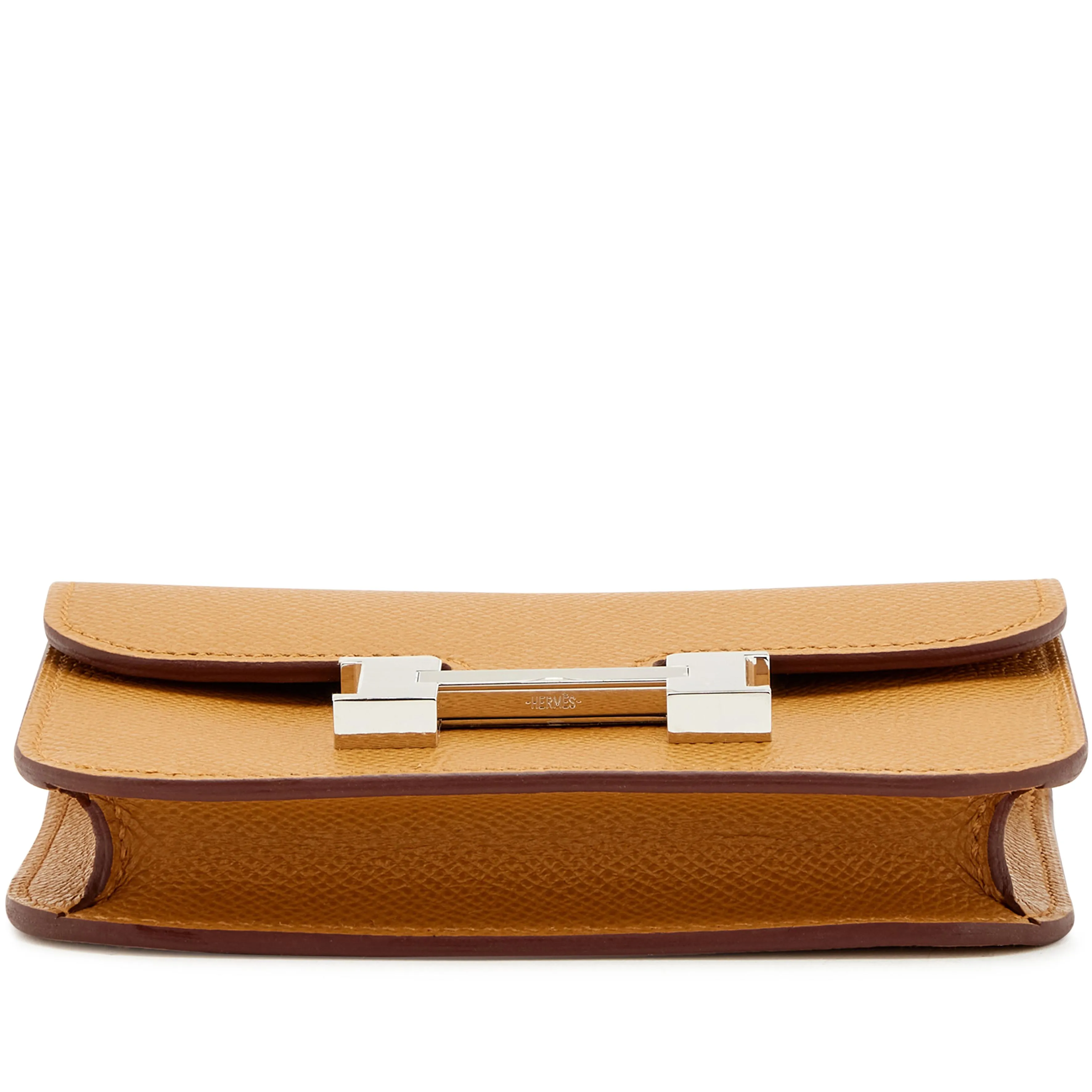 Hermès Sesame Epsom Constance Slim Wallet Palladium Hardware, 2023