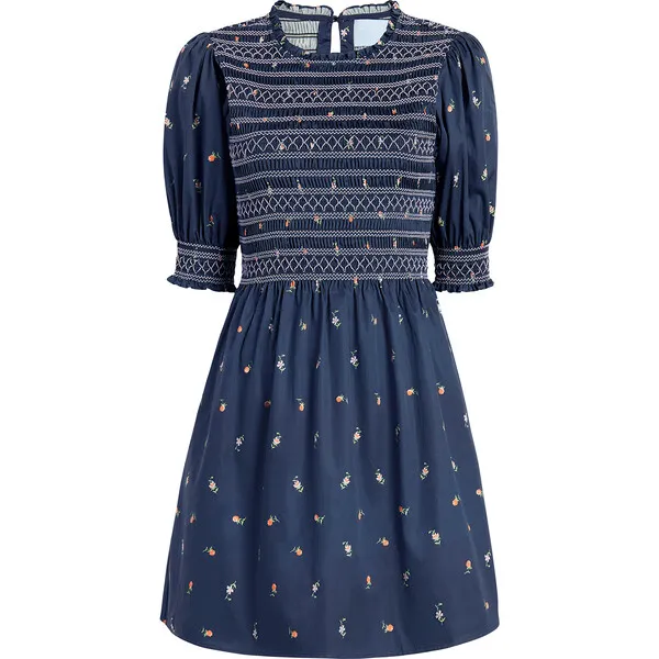 Hill House Home Women's Vivi Nap Dress, Petite Fleur in Navy