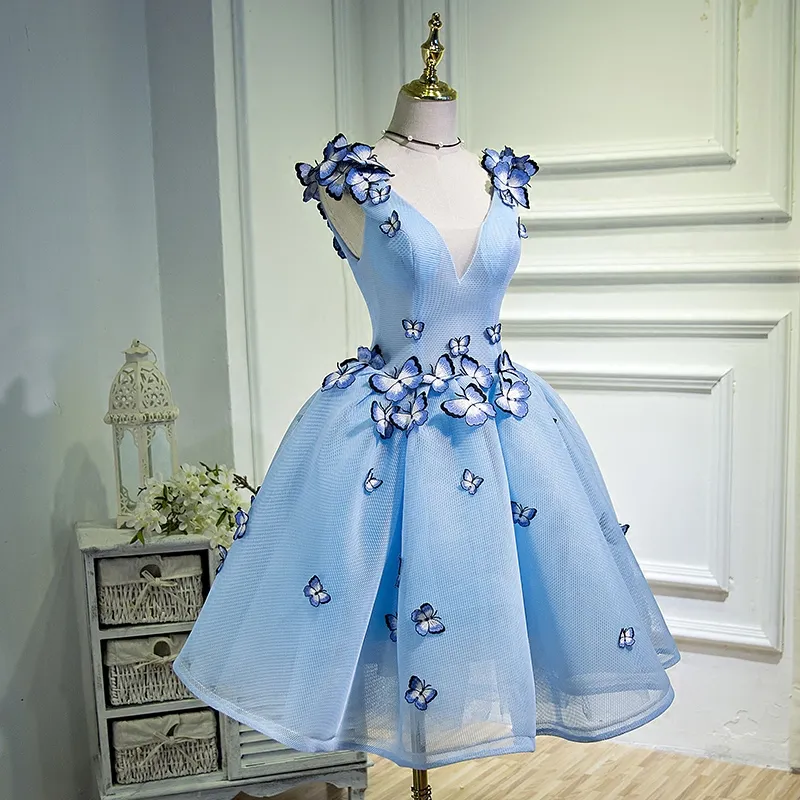 Homecoming Dresses, Blue Homecoming Dresses, Sweet 16 Dress, Sexy Homecoming Dress, Cute Cocktail Dress