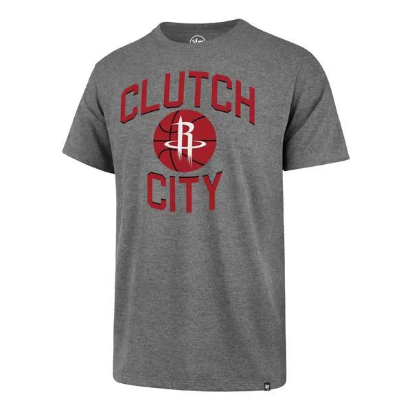 Houston Rockets '47 Men's Gray Clutch City Short Sleeve Crew T-Shirt